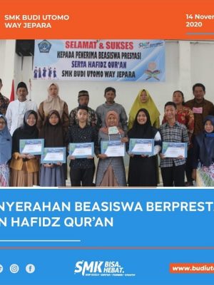 PENERIMA BEASISWA BERPRESTASI DAN HAFIDZ QUR’AN